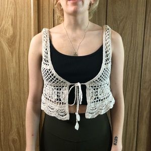 Crochet Tie Vest